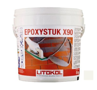 Затирочная смесь Litokol Epoxystuk X90 (ЛИТОКОЛ Эпоксистук Х90) C.00 (белый), 5 кг