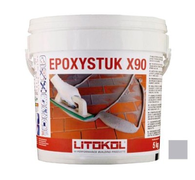 Затирочная смесь Litokol Epoxystuk X90 (ЛИТОКОЛ Эпоксистук Х90) C.30 (жемчужно-серый), 5 кг
