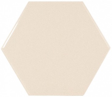 Scale Hexagon Ivory 10.7x12.4