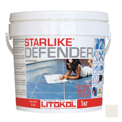 Starlike Defender затирочная смесь (Литокол Старлайк Дефендер) C.350 (Cristal / Кристалл-Хамелеон), 1кг