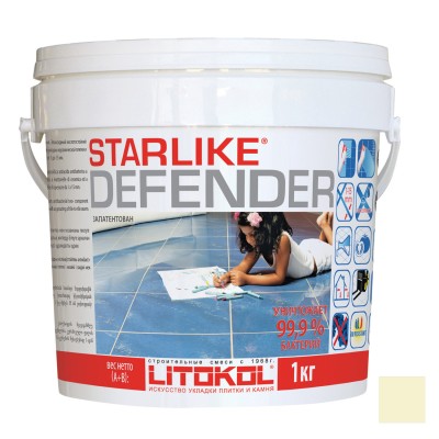 Starlike Defender затирочная смесь (Литокол Старлайк Дефендер) C.520 (Avorio / Слоновая кость), 1кг