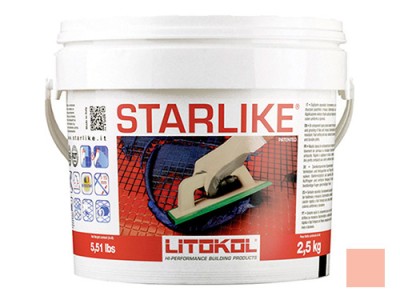 Litochrom Starlike затирочная смесь (Литокол Литохром Старлайк) C.230 (Corallo / Светло-розовый), 2,5 кг