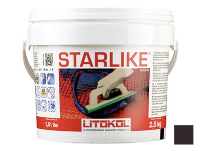 Litochrom Starlike затирочная смесь (Литокол Литохром Старлайк) C.240 (Antracite / Чёрный), 2,5 кг