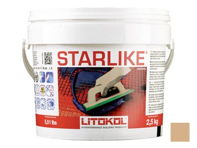 Litochrom Starlike затирочная смесь (Литокол Литохром Старлайк) C.250 (Sabbia / Бежевый), 2,5 кг