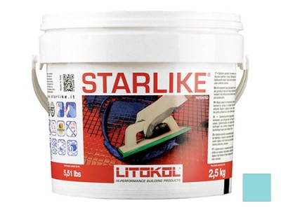 Litochrom Starlike затирочная смесь (Литокол Литохром Старлайк) C.400 (Turchesse / Бирюза), 2,5 кг