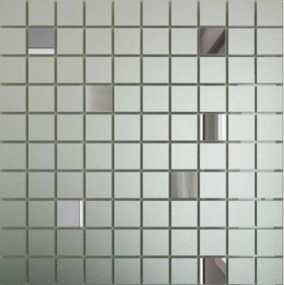 Мозаика зеркальная Серебро матовое + Графит См90Г10 ДСТ 25 х 25/300 x 300 мм
