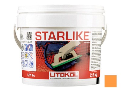 Litochrom Starlike затирочная смесь (Литокол Литохром Старлайк) C.460 (Arancio / Оранжевый), 2,5 кг