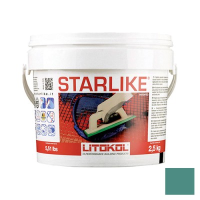 Litochrom Starlike затирочная смесь (Литокол Литохром Старлайк) C.550 (Verde Pino / Зелёная сосна), 2,5 кг