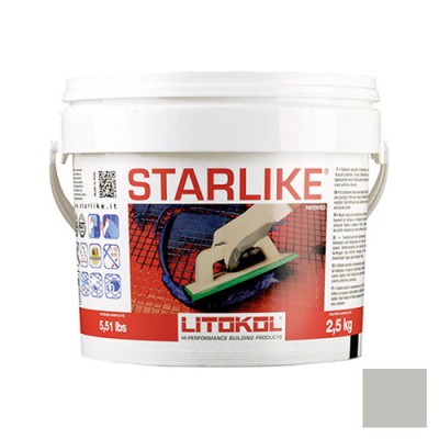 Litochrom Starlike затирочная смесь (Литокол Литохром Старлайк) C.560 (Grigio Portland / Серый цемент), 2,5 кг