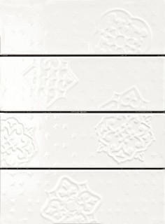Brick Glossy Dec Mix 4 White R4GP 10x30