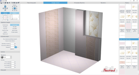 Раскладка плитки в программе Ceramic 3D Web