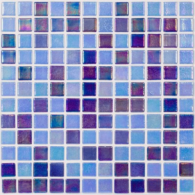 Мозаика Shell Mix Deep Blue 552/555 (на сетке)