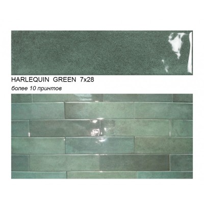 Керамогранит Ecoceramic Harlequin Green 7x28