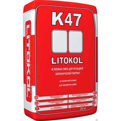Клей для плитки LITOKOL K47 25 кг.