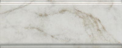 BDA025R Бордюр Серенада белый глянцевый обрезной 30x12x1,3