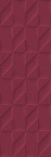 Плитка Outfit Red Struttura Tetris 3D 25x76 (M12C)