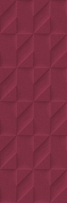 Плитка Outfit Red Struttura Tetris 3D 25x76 (M12C)