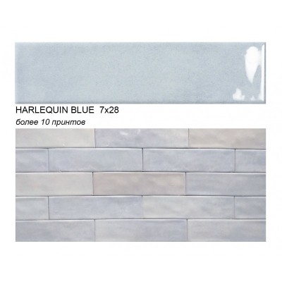 Керамогранит Ecoceramic Harlequin Blue 7x28