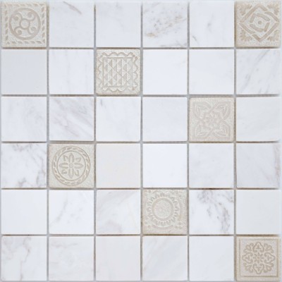 Мозаика Art Dolomiti bianco MAT (48x48x8) 300x300