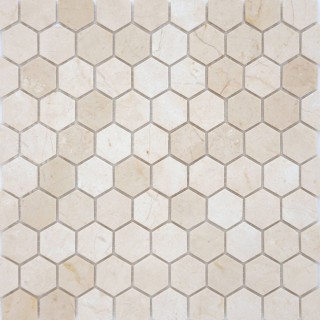 Мозаика Pietrine Hexagonal Crema Marfil MAT hex (18x30x6) 285x305