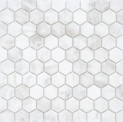 Мозаика Pietrine Hexagonal Dolomiti bianco MAT hex (18x30x6) 285x305