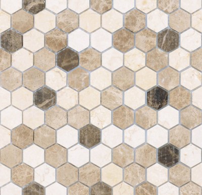 Мозаика Pietrine Hexagonal Pietra Mix 1 MAT hex (18x30x6) 285x305