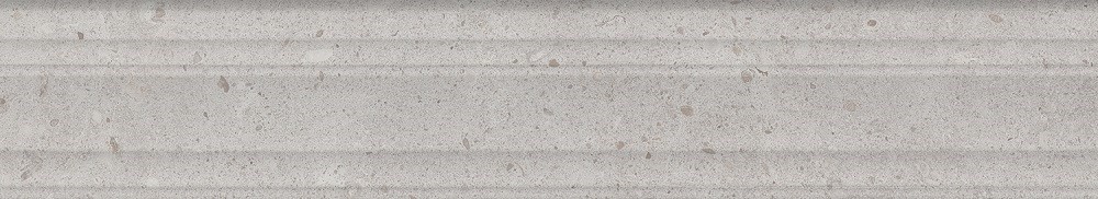 BLF010R Бордюр Риккарди серый светлый матовый структура обрезной 40x7,3x2,7