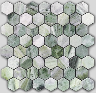 Мозаика Pietrine Hexagonal Onice Verde oliva POL hex (23x40x7) 292x289