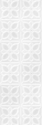 Lissabon рельеф квадраты белый 25х75 (LBU053D)