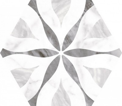 Керамогранит Equipe Bardiglio Hexagon Flower 17,5x20