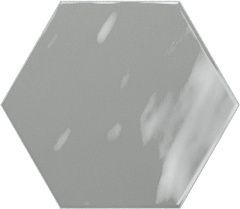Плитка Ribesalbes Geometry Hex Grey Glossy 15x17,3