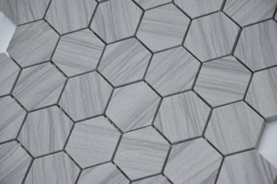 Мозаика Pietrine Hexagonal Marmara grey POL hex (23x40x6) 292x292