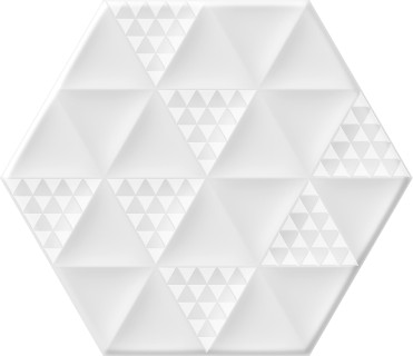 Керамогранит ITT Ceramic Malmo Hexa White (4 вариации рисунка) 23,2x26,7
