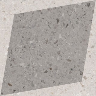 Wow Natural Drops Rhombus Decor Grey 18,5x18,5
