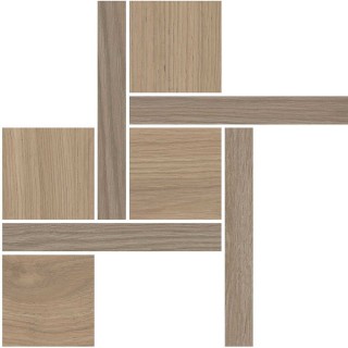 Kerama Marazzi T056/SG643820 Декор Альберони 2 мозаичный коричневый светлый матовый обрезной 27,5x27,5
