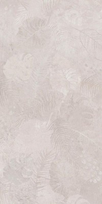 Керамогранит Meissen State 16885 листья серый ректификат 44,8x89,8