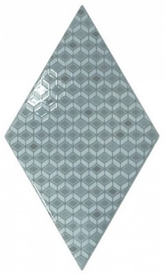 Rhombus Wall Pattern Ash Blue 15,2x26,3