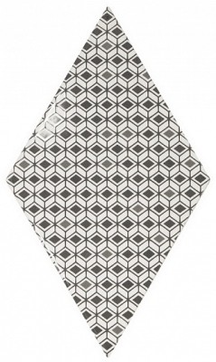 Rhombus Wall Pattern B&W 15,2x26,3