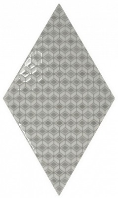Rhombus Wall Pattern Grey 15,2x26,3