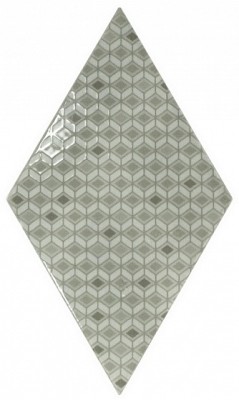 Rhombus Wall Pattern Mist Green 15,2x26,3
