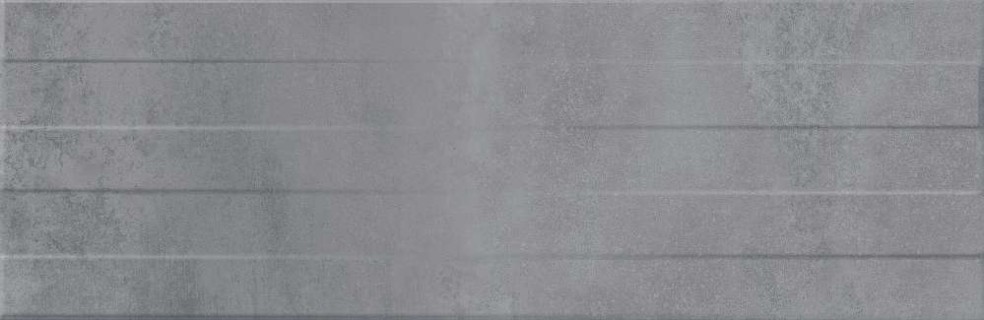 Плитка Meissen Concrete Stripes рельеф серый 29x89