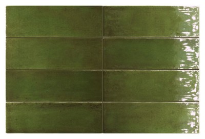 Плитка Equipe Fango Green Gloss 5x15