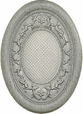 Medallon Yute Plata-Perla 14x10