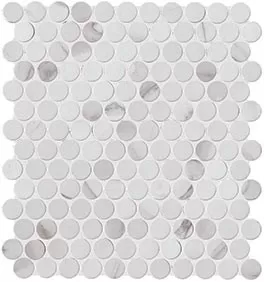Statuario Round Mosaico 29,5*32,5