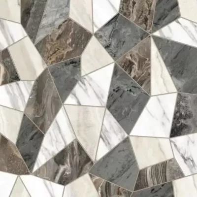 Керамогранит Vitra MarbleSet Декор "Микс Терраццо" Лаппато R9 Ректификат 60х60