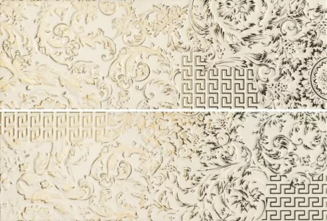 Gold Crema Combi Patchwork Mix 25x75
