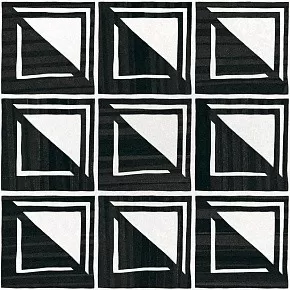 Caprice Patchwork B&W 20x20