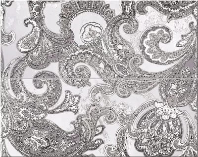 Панно Azori Sfumato Grey Paisley (2 шт) 50,5x40,2