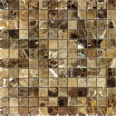 Мозаика Pietrine Emperador Dark POL (23x23x7) 298x298