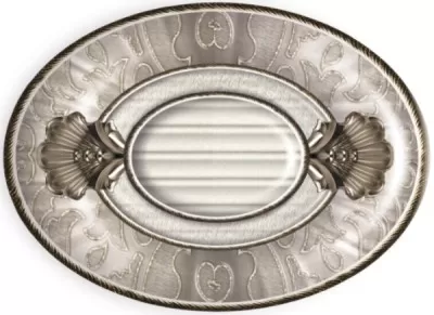 Medallon Leonora Plata Perla 14x10